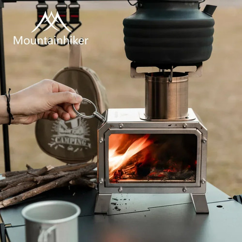 Wood burner stove portable - wood,