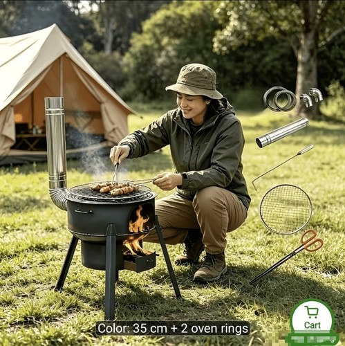 Portable wood burning - wood,