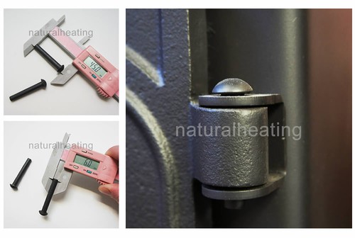 Pair stove hinge - hinge, 6mm