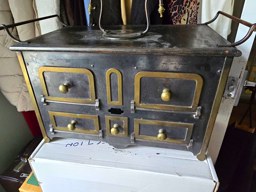 Antique doll metal solid - antique,