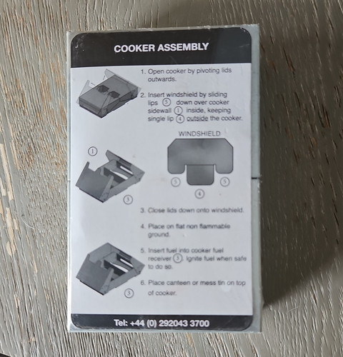 Fad folding solid - fuel, camping